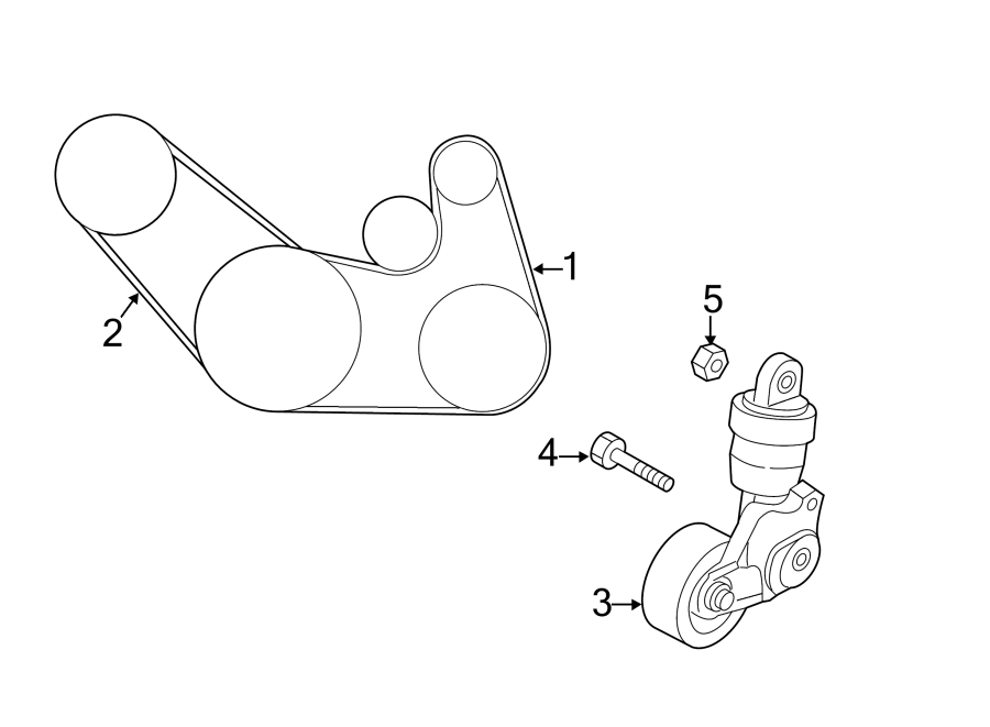 Mazda 3 Belt Tensioner  Drive Belt Tensioner  Drive Belt