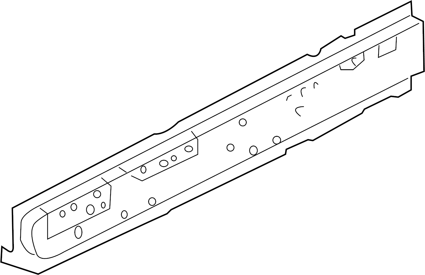 Ec0153953b Mazda Rocker Panel Reinforcement Right