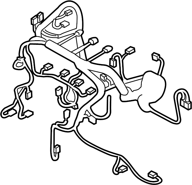 Mazda 3 Engine Wiring Harness. Trans, Liter, Wauto